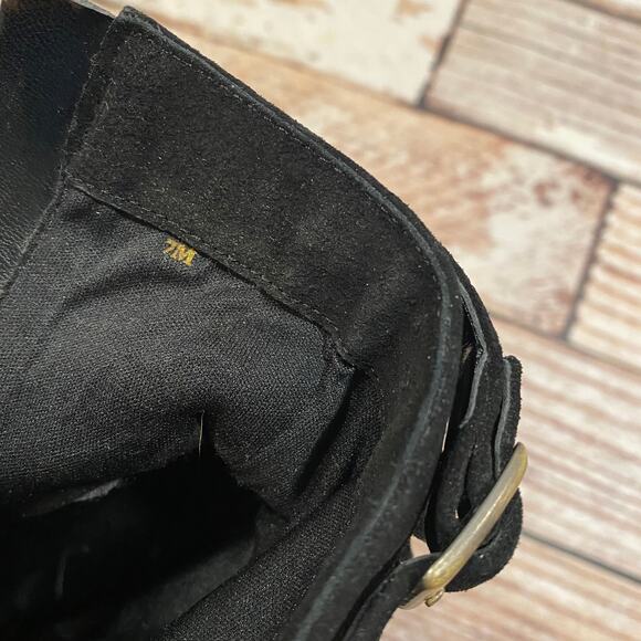 Colin Stuart fringe black suede leather booties - Picture 6 of 8